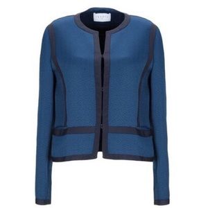 Sandro 2019 Blazer Navy Dark Navy Boning Trim